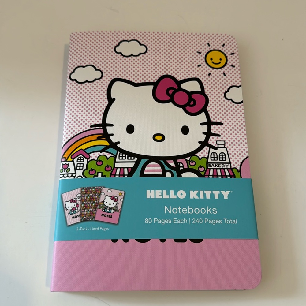 NWT Hello Kitty 3 Pack Notebooks
